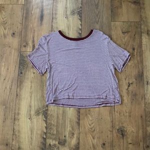 Forever 21 Cropped Short Sleeve Shirt